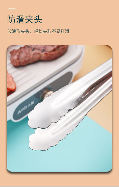 Thickened 304 Stainless Steel Barbecue Clip Hemp Glue Clip Anti-scalding Food Clip Food Clip Multi-purpose Labor-saving Practical Clip