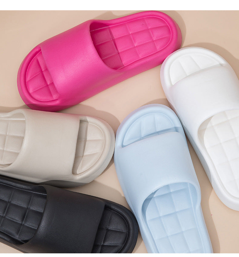 Stepping on excrement feeling sandals and slippers women's summer new home non-slip bathroom home men's eva cool tray factory wholesale cross-border