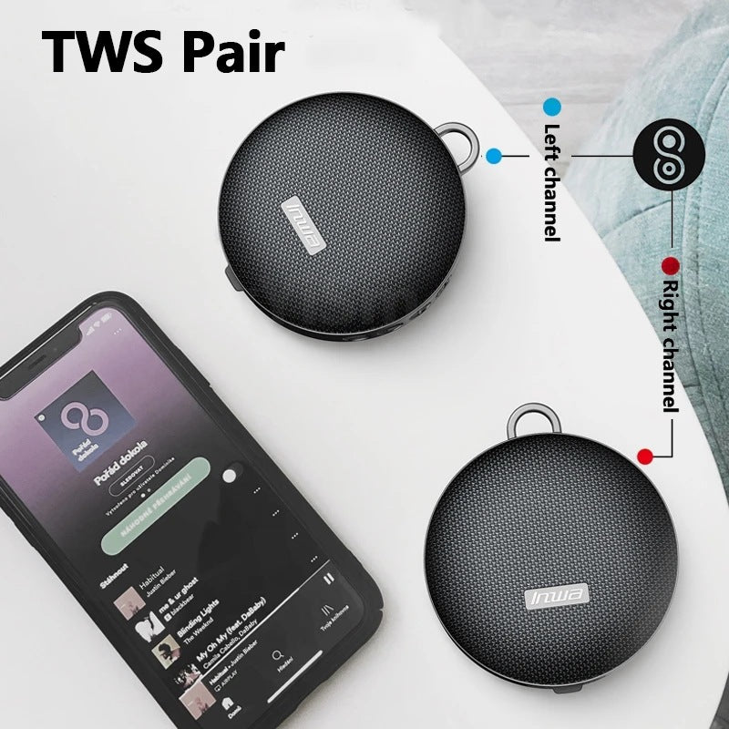 New Inwa Mz-500 Wireless Cycling Bluetooth Speaker Portable Outdoor Tws Stereo Subwoofer Card