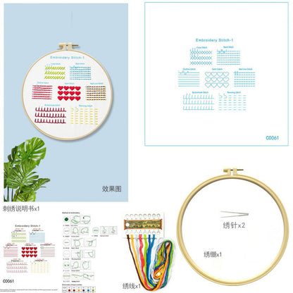 Mona Lisa Royal Embroidery Cross Stitch Techniques Collection: Simple and Easy-To-Learn Embroidery Methods, Complete with Four Types of Embroidery Techniques