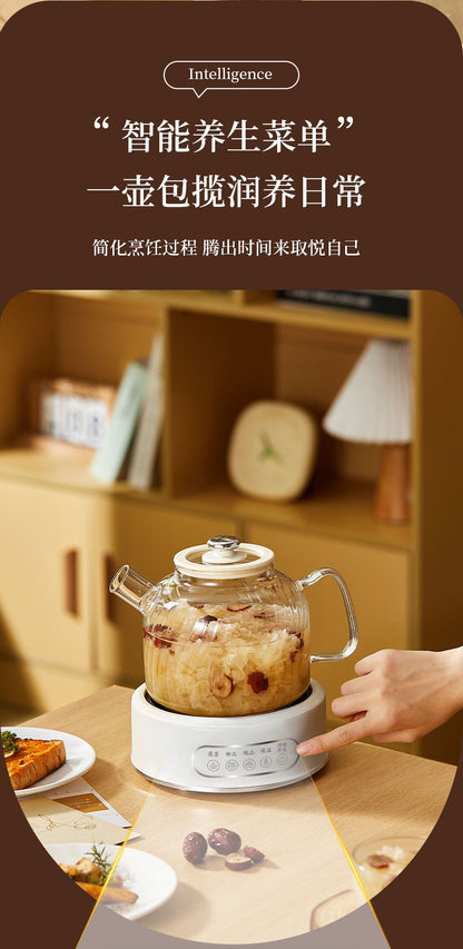 Health Pot Multi-functional Home Office Full Glass Flower Tea Pot Large Capacity Kettle Boiling Tea Pot Gift Box Gift