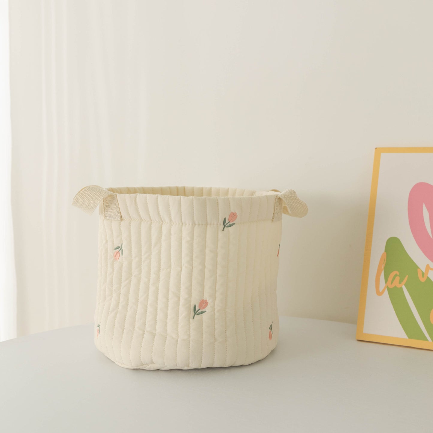 Ins Storage Basket Baby Diaper Clothes Toy Fixing Bag Bedding Storage Multi-use Storage Bag