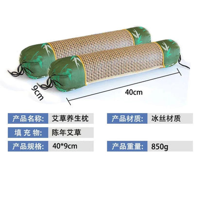 Mugwort Cervical Spine Pillow Mat Cylindrical Pillow Pure Mugwort Household Cervical Spine Cylindrical Candy Mugwort Pillow Manufacturer Wholesale