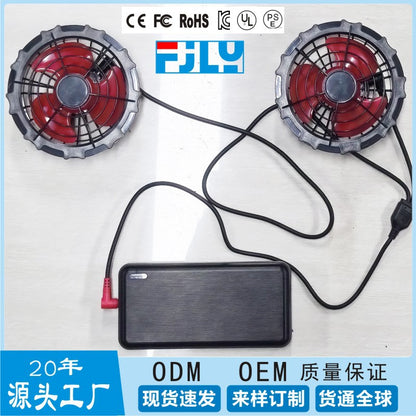 Air-Conditioned Clothing Men's Summer Outdoor Labor Protection Work Clothes Charging Refrigeration Welder High Temperature Heatstroke Prevention Cooling Fan Clothing