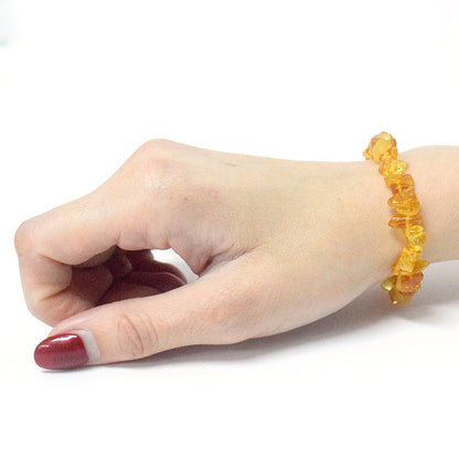 Amber Beeswax Bracelet Women's High-end Sense New Chinese Bracelet Wenchuang First Jewelry Natural Real Cross-border One-Piece Hair