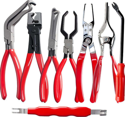Red and black elbow 60 degree power-off pliers bolt pliers multi-purpose pliers car oil pipe separation harness pliers cross-border pliers