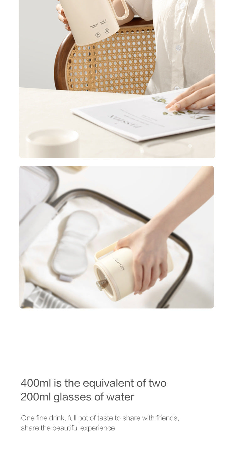 Portable Boiling Cup for Tea Mini Timing Electric Stew Kettle Electric Stew Health Cup Stew and Boiling Integrated Automatic Electric Boiling Cup