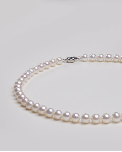 8-9 nearly round bright pearl necklace natural freshwater pearl necklace women send mother holiday gift box