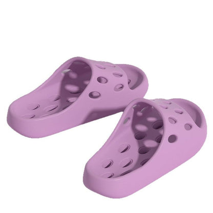 Bathroom Slippers Women's Bath Non-slip Summer 2025 New Leaky Hollow Quick-drying Indoor plus size Slippers for Men