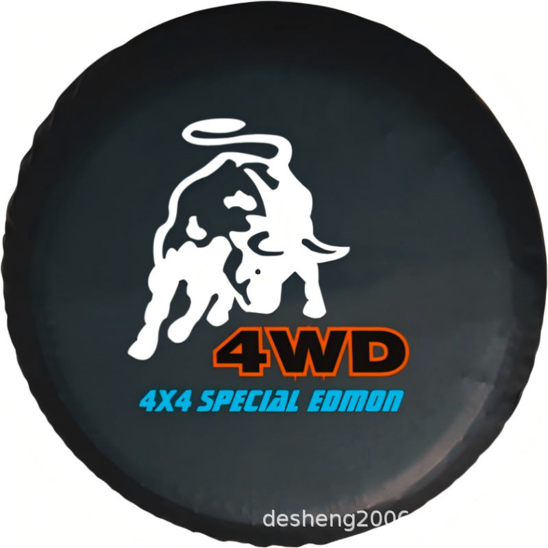 Source factory car tire protective cover tire cover spare tire cover protective cover thickened tire cover all black tire cover