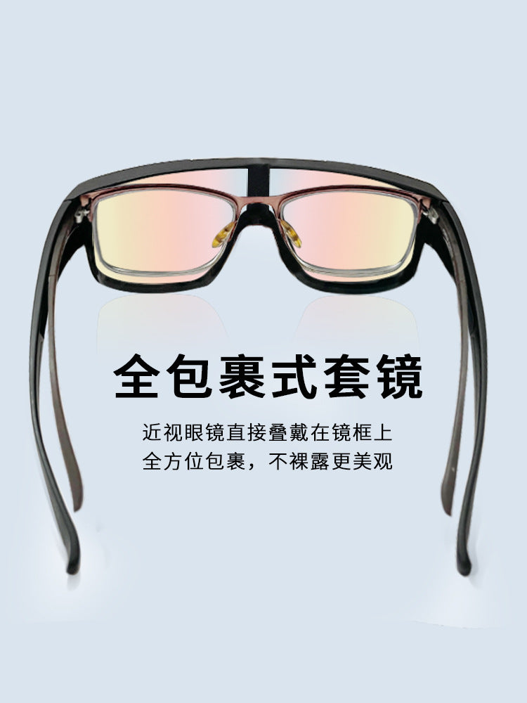 BLOCKMAN Cycling Glasses Polarized Color Changing Goggles Myopia Glasses UV-proof Outdoor Sunglasses for Men and Women