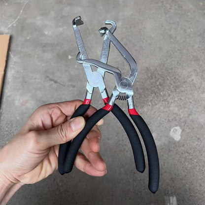 Red and black elbow 60 degree power-off pliers bolt pliers multi-purpose pliers car oil pipe separation harness pliers cross-border pliers
