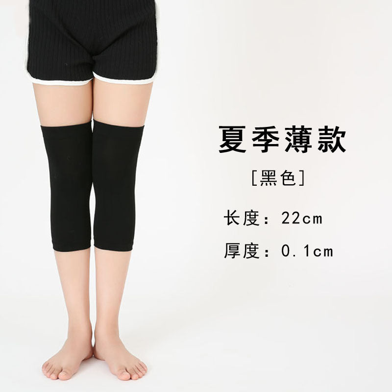 Men's and Women's Air-conditioned Room Warm Knee Cover Joint Sports Leg Cover Thin Pure Cotton Breathable Knee Pad