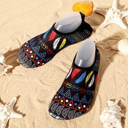 Cross-border new beach shoes quick-drying non-slip soft bottom outdoor wading shoes indoor fitness floor socks yoga shoes