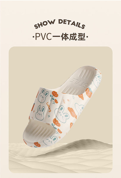 2025 New Summer Slippers for Women to Wear Outside Home Indoor Bathroom Bathing Pregnant Women Anti-Slip Anti-Odor Couple Sandals Slippers