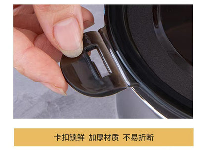 Cross-Border Stainless Steel Crisper Food Storage Box Refrigerator Sealed Box Fruit Lunch Box Lunch Box Korean Three-Piece Set