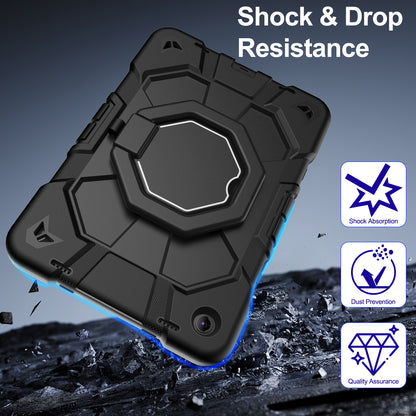 Suitable for Samsung Tab A9+ Tablet Protective Cover Satchel A9Plus Silicone Rotating Stand Kidsren's Anti-Fall Shell