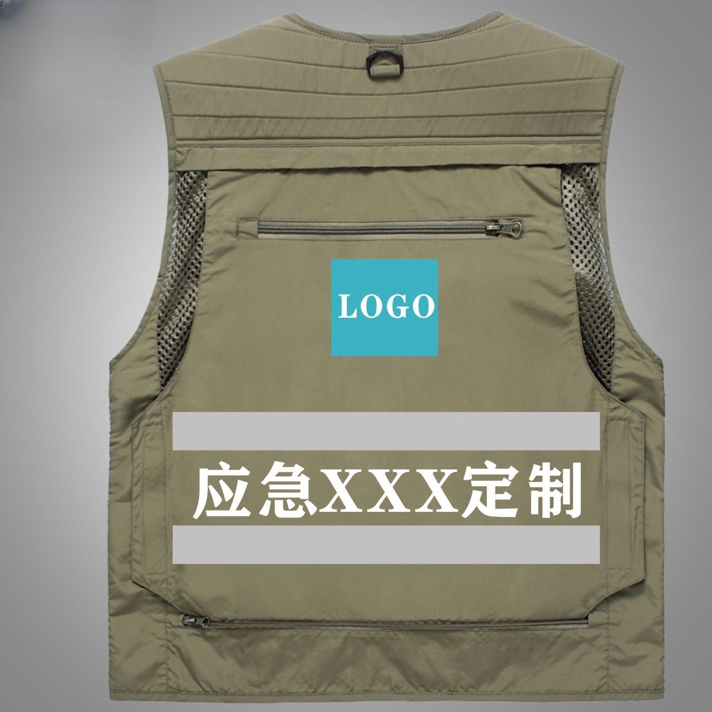 Four Seasons Photography Tooling Multi-Pocket Quick-Dry Vest Safety Waistcoat Logo Printing Men's and Women's Wear
