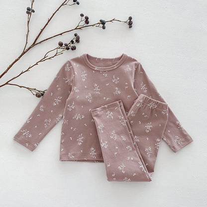 Children's Pajamas, Baby Autumn Clothes and Long Trousers, Kidsren's Home Clothes, Category a Pure Cotton Pajamas for Boys and Girls, Boys' Home Clothes