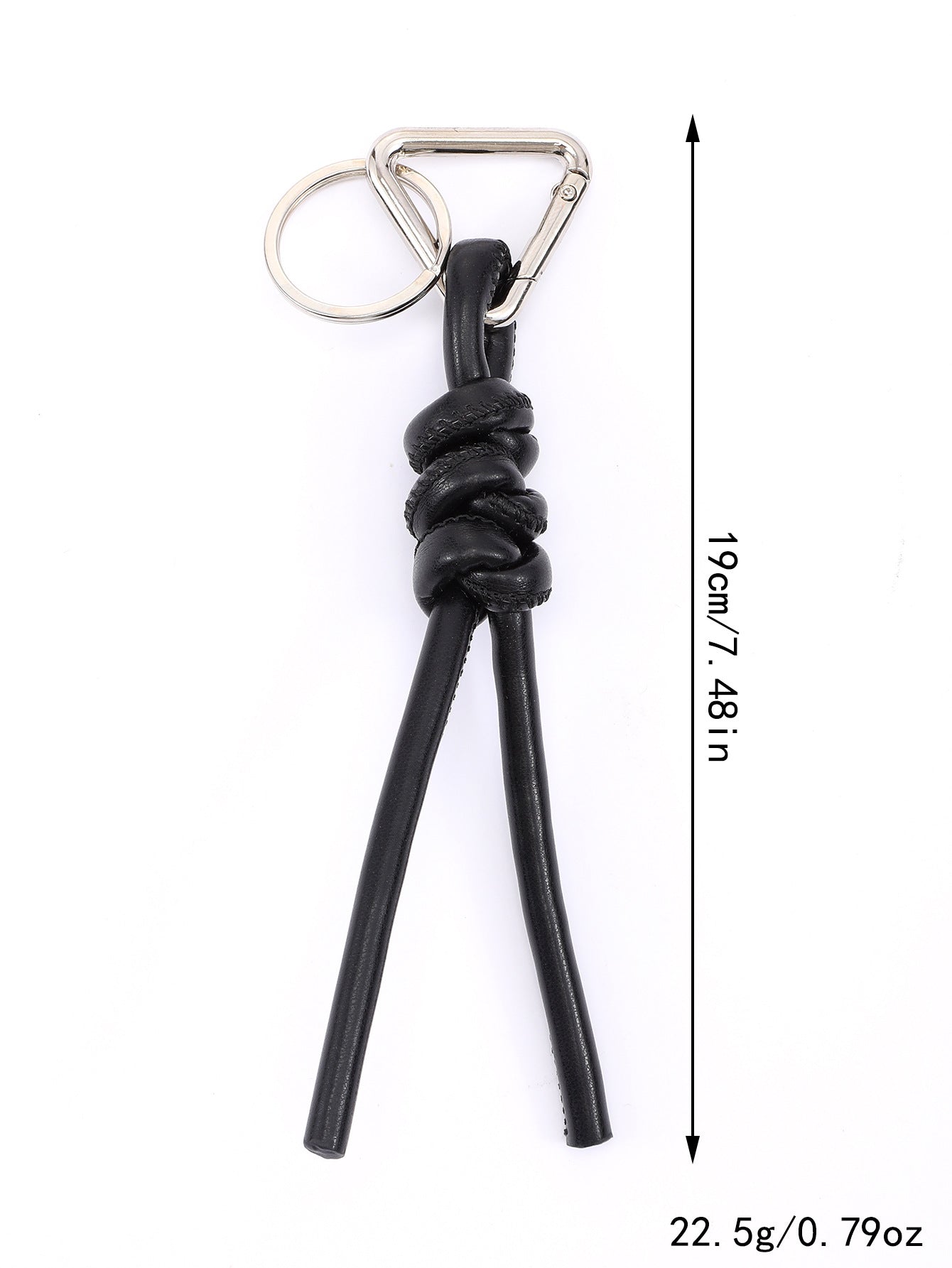 New triangle key chain PU hand-woven diamond key ring bag pendant key chain