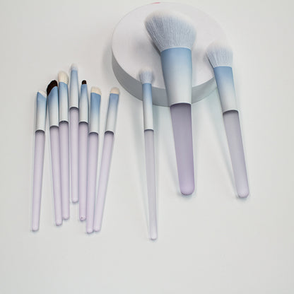 Chen Yuanyuan 10-Piece Makeup Brush Set, Blush Brush, Loose Powder Brush, Eye Shadow Brush, Nose Shadow Brush, Complete Set for Setting Makeup and Contouring