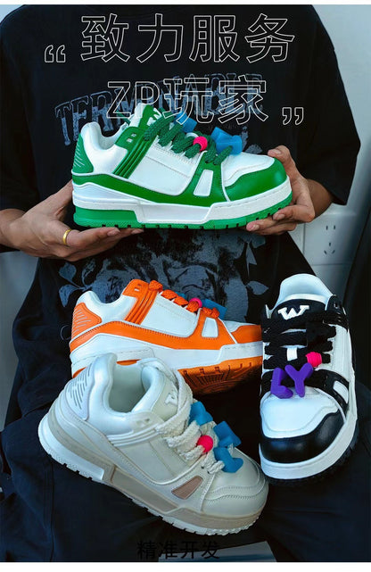 Putian came to the physical store quality l Trainer small fat ding v thick bottom bread shoes l lovers shoes