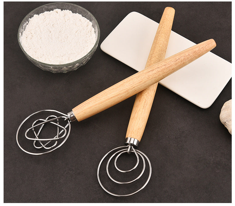 Factory supply in stock noodle stick flour mixer 430 stainless steel coil egg beater dough mixer