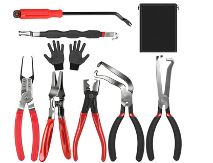 Red and black elbow 60 degree power-off pliers bolt pliers multi-purpose pliers car oil pipe separation harness pliers cross-border pliers