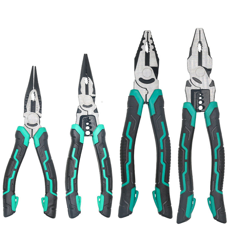 Multifunctional wire stripping pliers pointed mouth miter pliers 8 inch vice electrical wire stripping pliers eccentric labor-saving and durable