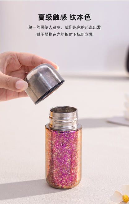Capsule Bird's Nest Titanium Cup Women's Car Mini Insulated Cup Portable Compact 150ml Pocket Cup Pure Titanium Water Cup