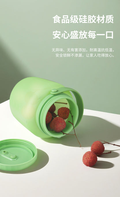 Platinum Silicone Fresh-Keeping Sealed Refrigerator Freezer Storage Kitchen Divided Storage Household Food Preservation Bag