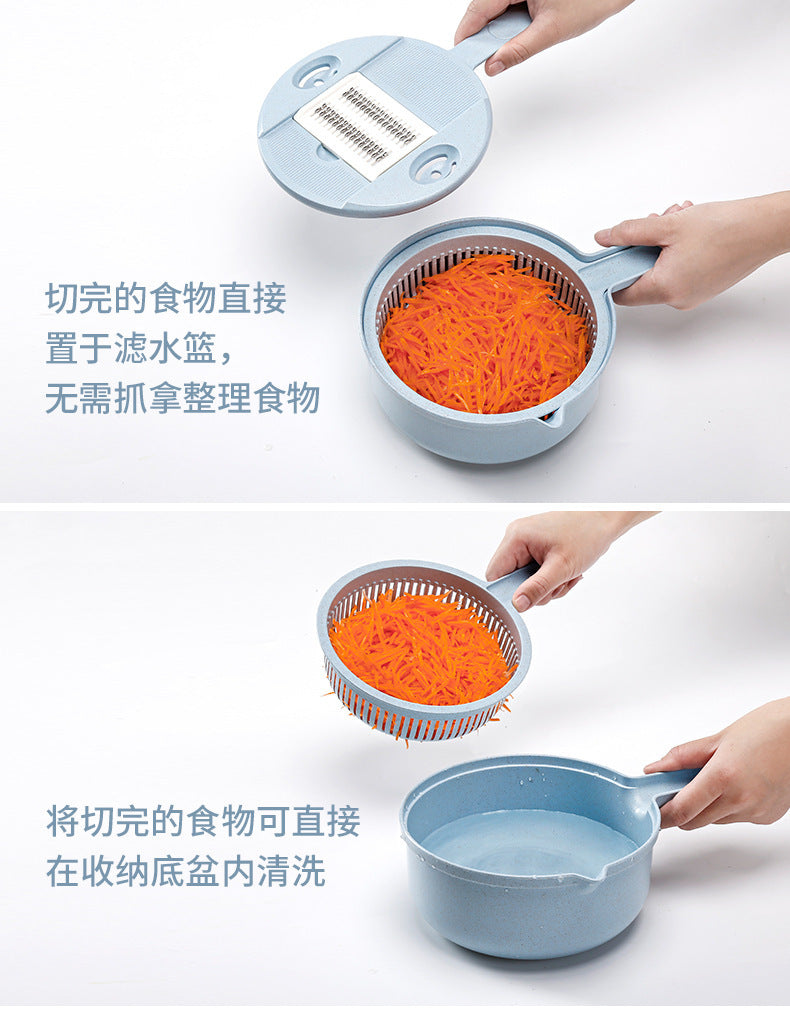 Multi-functional vegetable cutter flapper potato silk artifact coarse silk household grater does not hurt hands wipers slicer