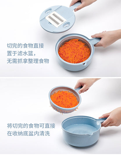 Multi-functional vegetable cutter flapper potato silk artifact coarse silk household grater does not hurt hands wipers slicer