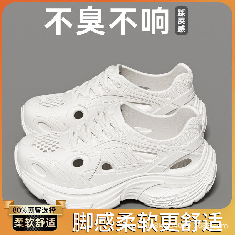 New Style Eva Thickened 5cm Height-Increasing Soft Sole Comfortable Versatile Dad Shoes Outdoor Closed-Toe Sandals for Couples