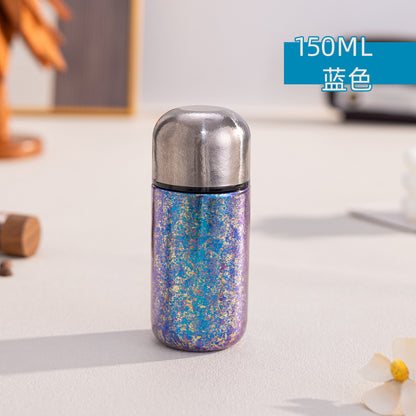 Capsule Bird's Nest Titanium Cup Women's Car Mini Insulated Cup Portable Compact 150ml Pocket Cup Pure Titanium Water Cup
