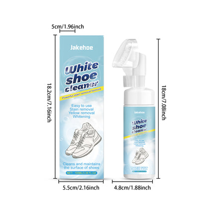 Jakehoe White Shoe Mousse Care Agent - Care for Yellowing Marks on White Shoes, Protects Color and Does Not Damage the Shoe Surface