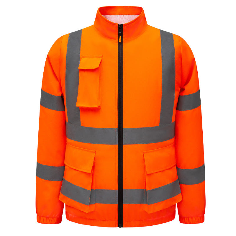 New Cooling Air-Conditioning Clothing, Reflective Long-Sleeved Work Clothes with Three Fans, Labor Protection Clothing, Outdoor Sun Protection Duty Clothing