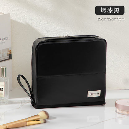 Stand-Up Cosmetic Bag, Large-Capacity Pencil Case, Women's Bag, Travel Storage Bag, Waterproof and Wear-Resistant, Can Be Hung on Luggage Bags