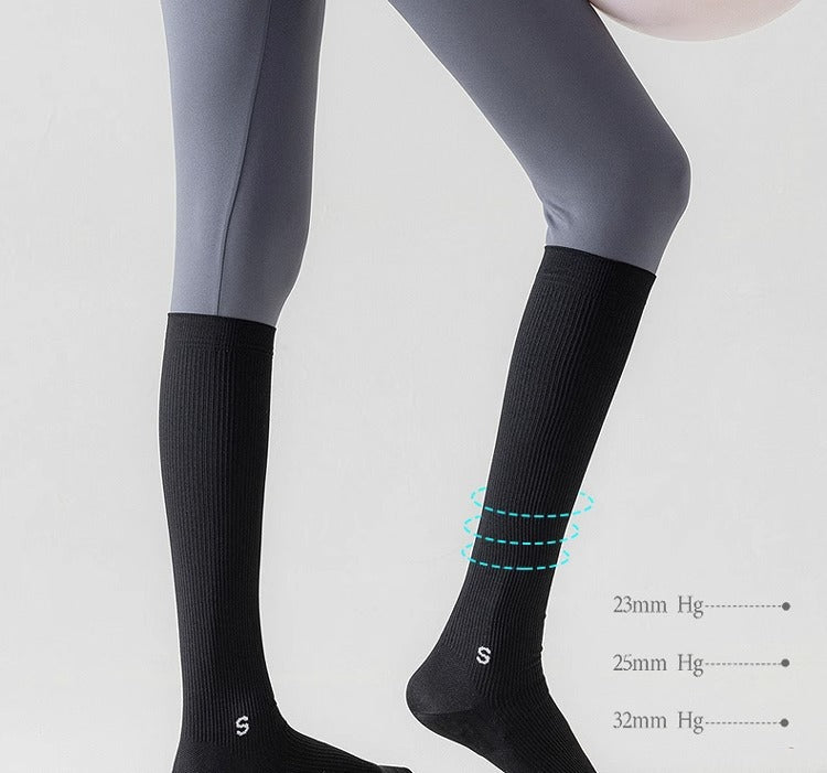 Compression socks sports compression calf socks professional rope skipping running women's socks summer fitness stockings non-slip yoga socks