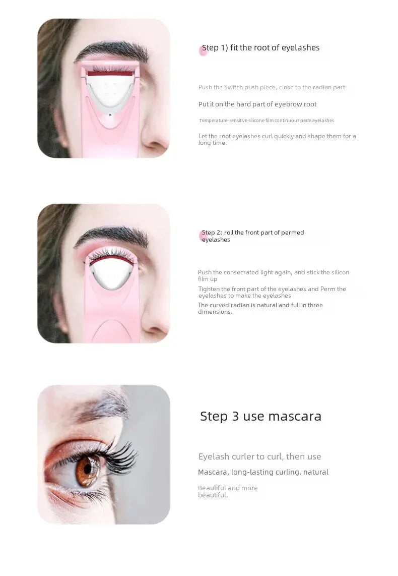 Cross-border new electric eyelash curling device electric eyelash curling device heating styling Beauty Makeup Eyelash curler beauty instrument by PDG ibma