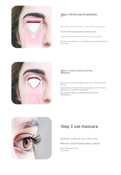 Cross-border new electric eyelash curling device electric eyelash curling device heating styling Beauty Makeup Eyelash curler beauty instrument by PDG ibma