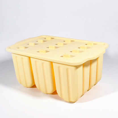 Cross-Border New Oval Ice Cream Mold with Lid, Easy to Release, Cheese Popsicle DIY Home Ice Cream Mold