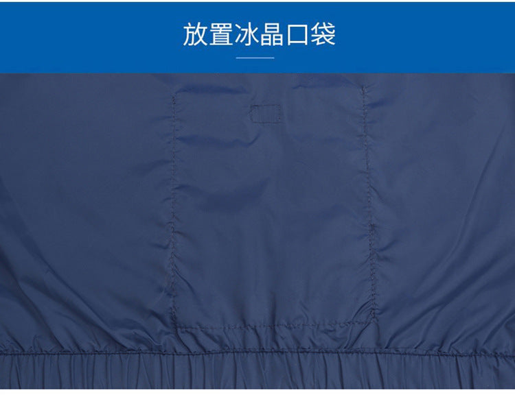 Wholesale air conditioning clothing sleeveless summer heatstroke prevention and cooling clothing with fan construction site labor protection clothing cross-border Japanese and Korean explosions