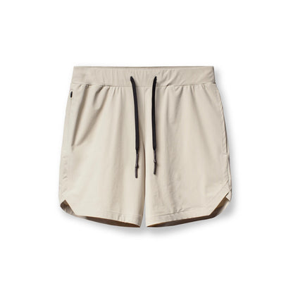 Crazy muscle men's shorts single layer woven quick-drying solid color running fitness sports casual American fifth pants