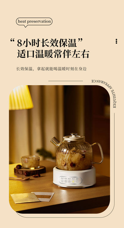 Health Pot Multi-functional Home Office Full Glass Flower Tea Pot Large Capacity Kettle Boiling Tea Pot Gift Box Gift