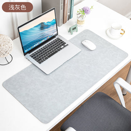 Skin-feeling Crazy Horse Leather Table Mat Leather Pattern Mouse Pad Custom Oversized Office Computer Mat Leather Learning Desk Mat