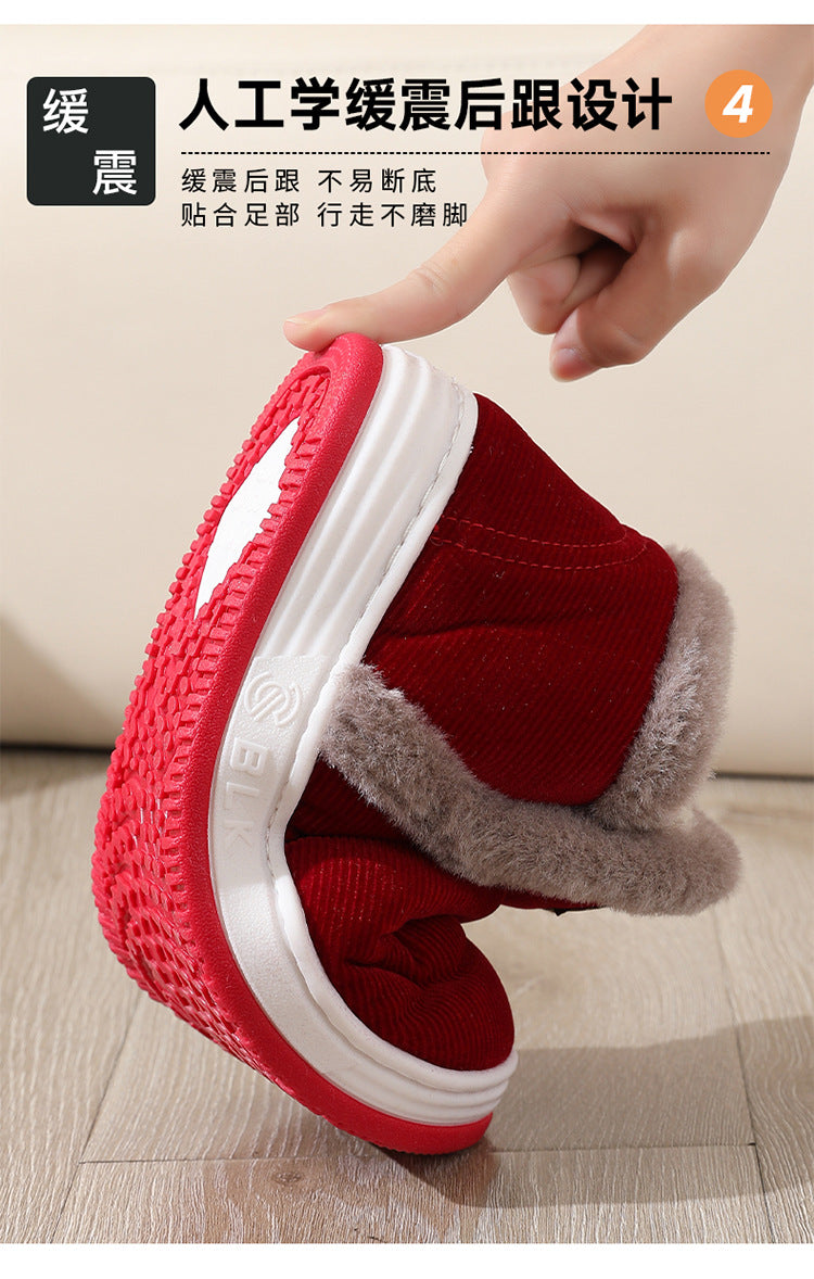 All-Inclusive Handmade Cotton Slippers for Women, Autumn and Winter Home Indoor Warm Dad Old Cotton Shoes Wholesale for Middle-Aged and Elderly Men