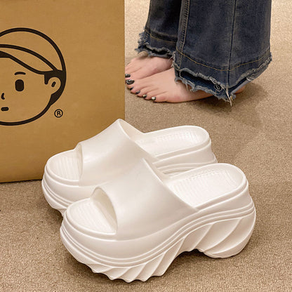 9CM height-increasing thick-soled slippers women's summer sandals EVA high-end non-slip non-smelly feet home wear wholesale