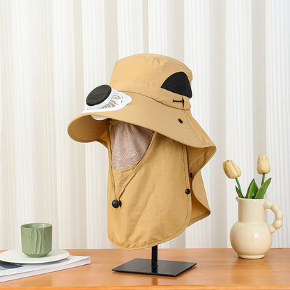 New Sun Hat for Men and Women in Summer, Uv Protection, Neck Protection, Sun Protection, Solar Fan Hat, Outdoor Mountaineering Fisherman Hat