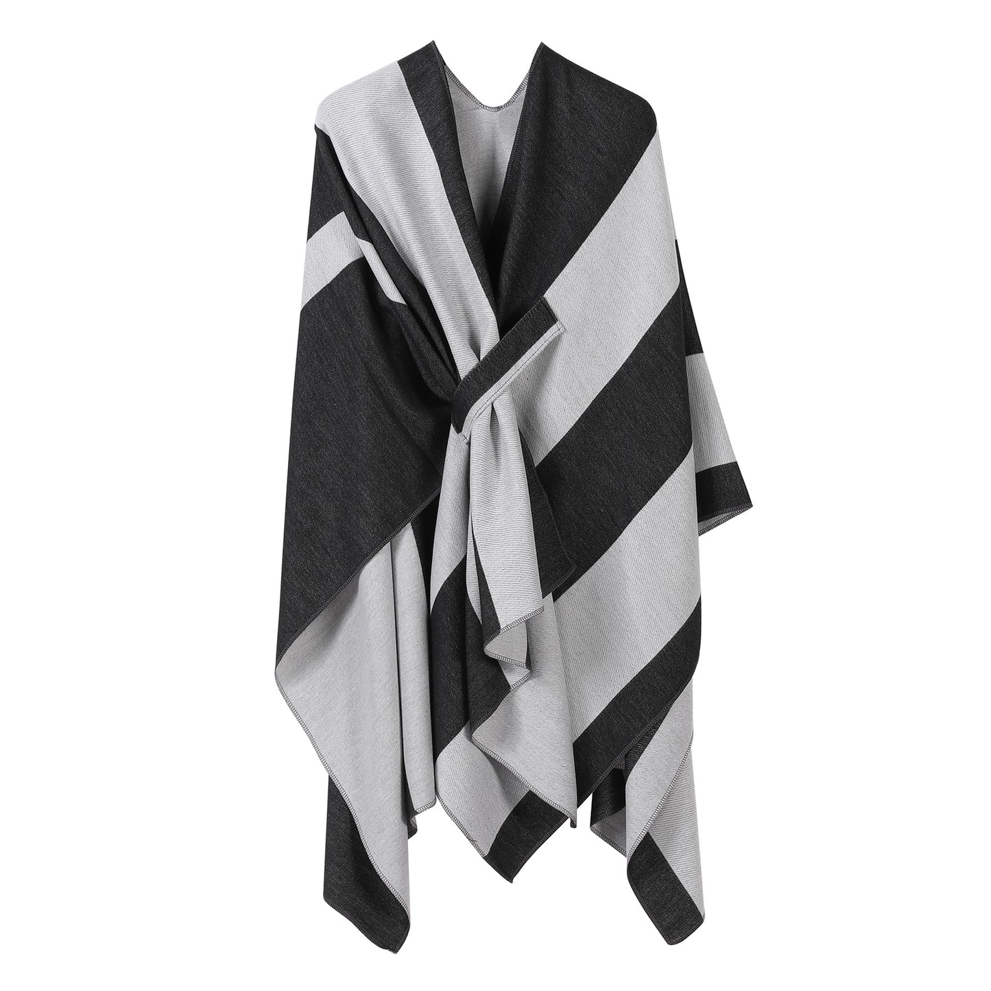 Jiangnan Watertown Knitted Shawl High-end Ethnic Style Cloak Western Sichuan Yunnan Travel Wear Imitation Cashmere Cape Women